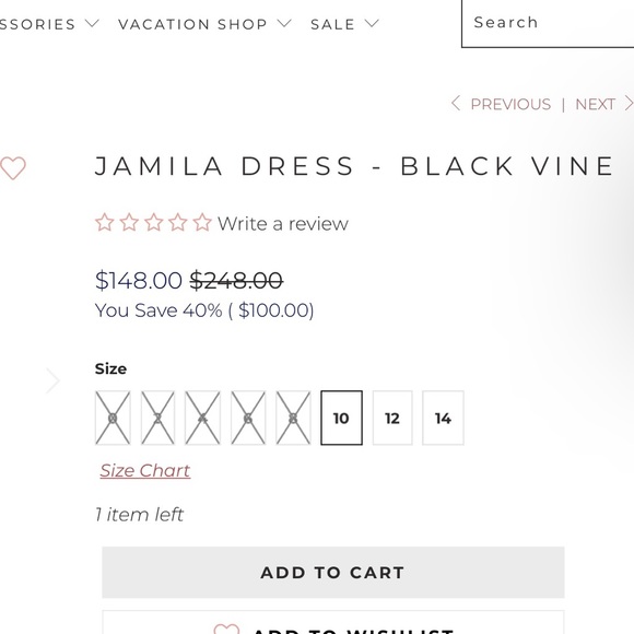 Eva Franco Jamila Dress - Black Vine Woman’s Size 2 New With Tags - Picture 16 of 16